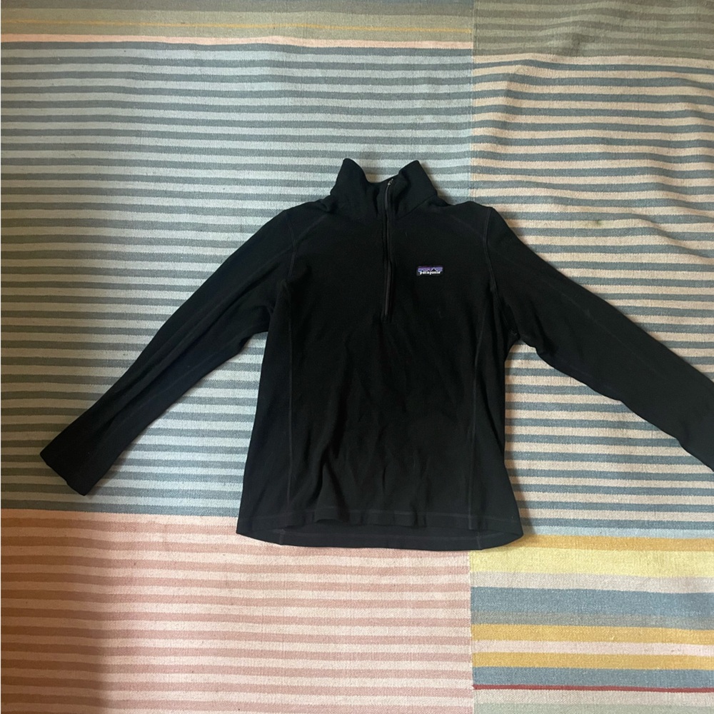 Patagonia Midnight Black 1/4 Zip-Up Fleece